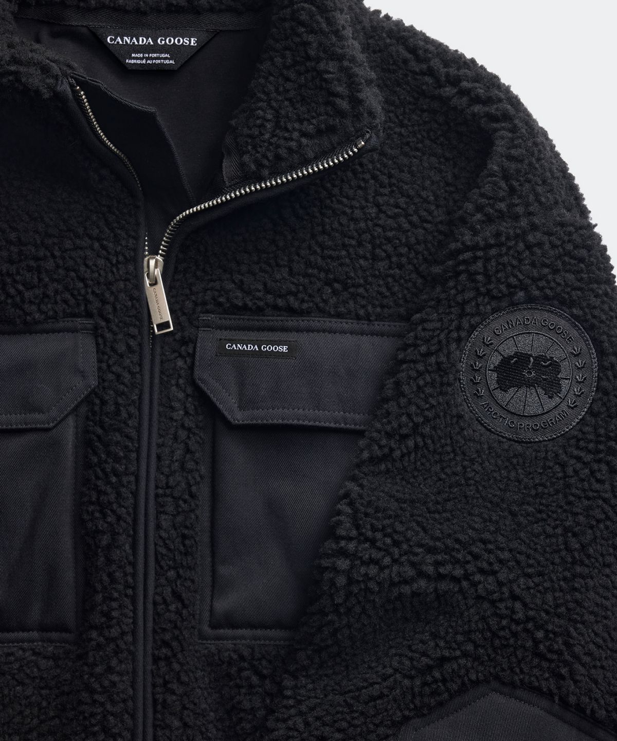 캐나다구스(CANADAGOOSE) 남성 헤리어 플리스 자켓(Black)_Q266AMJT01BKN