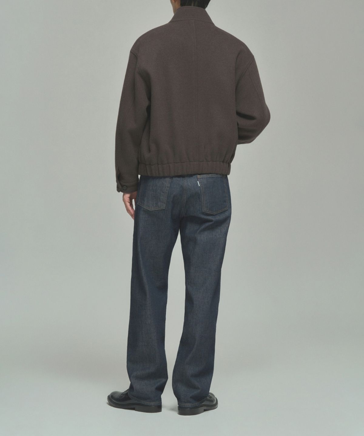 레어토라(RARETORA) WOOL CASHMERE BLOUSON - BROWN MELANGE