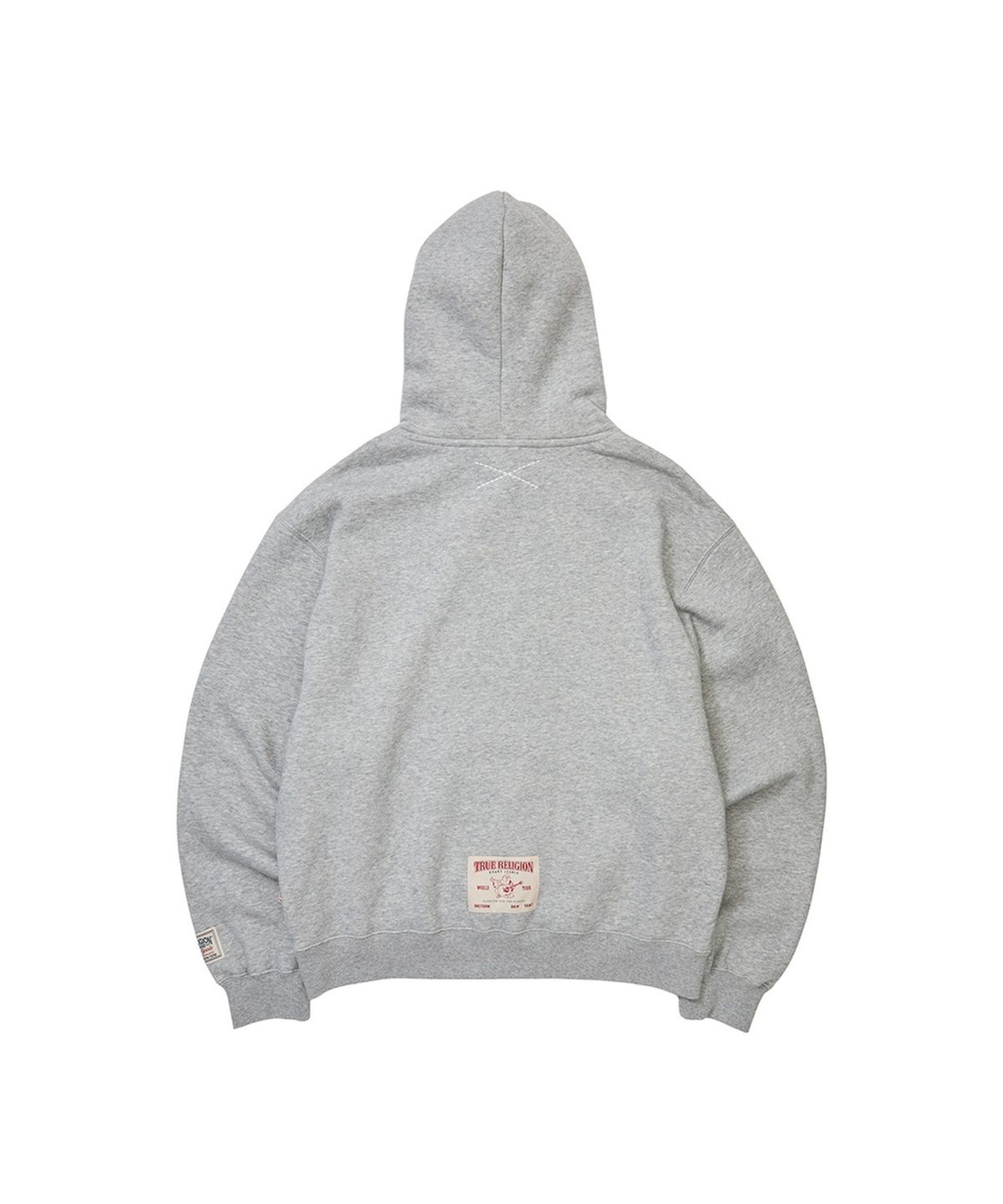 트루릴리젼(TRUERELIGION) Vintage Athletic Horseshoe Hoodie - MELANGE GREY