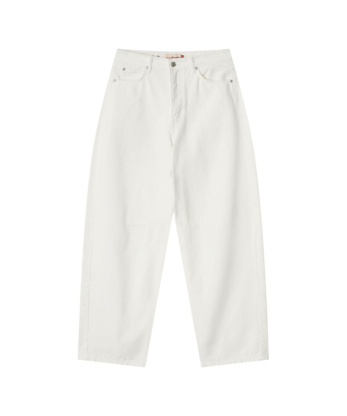 이우트(EEUT) EEUT CURVED DENIM PANTS / WHITE