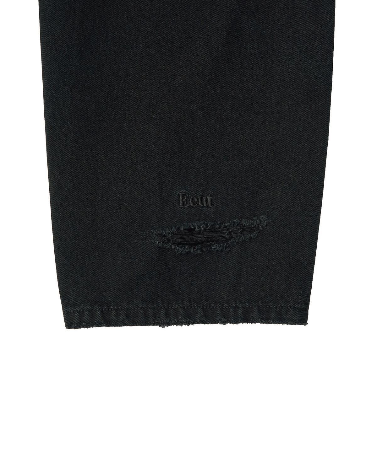이우트(EEUT) EEUT CURVED DENIM PANTS / BLACK
