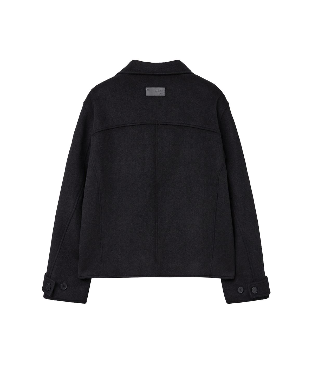 미세키서울 맨(MISEKISEOUL MEN) Button collar short pea coat BLACK