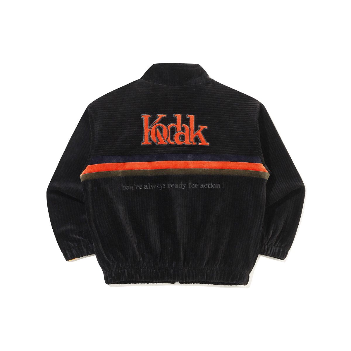 코닥 키즈(KODAK KIDS) 벨벳 코듀로이 집업 자켓 키즈 BLACK