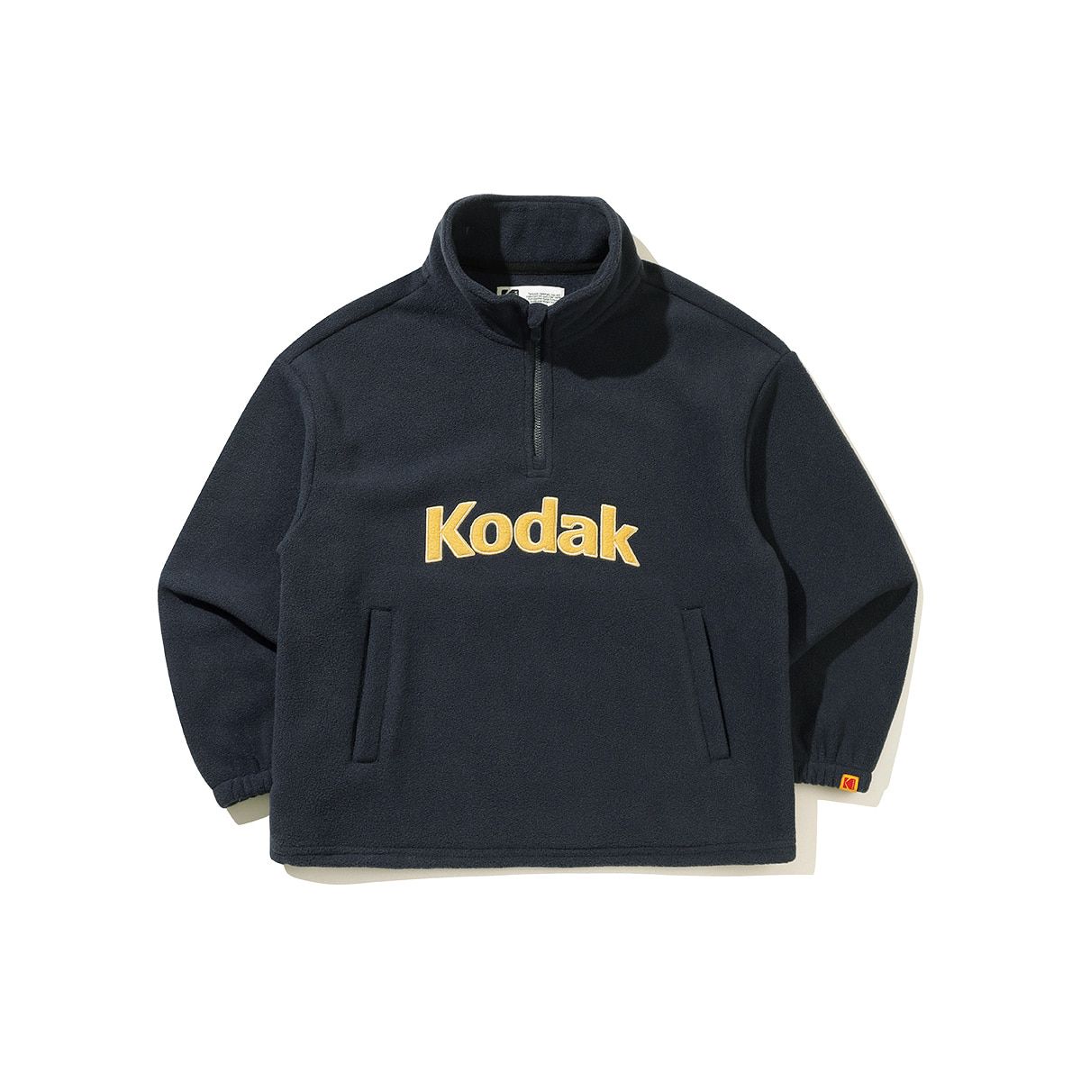 코닥 키즈(KODAK KIDS) 마이크로플리스 반집업 맨투맨 키즈 NAVY