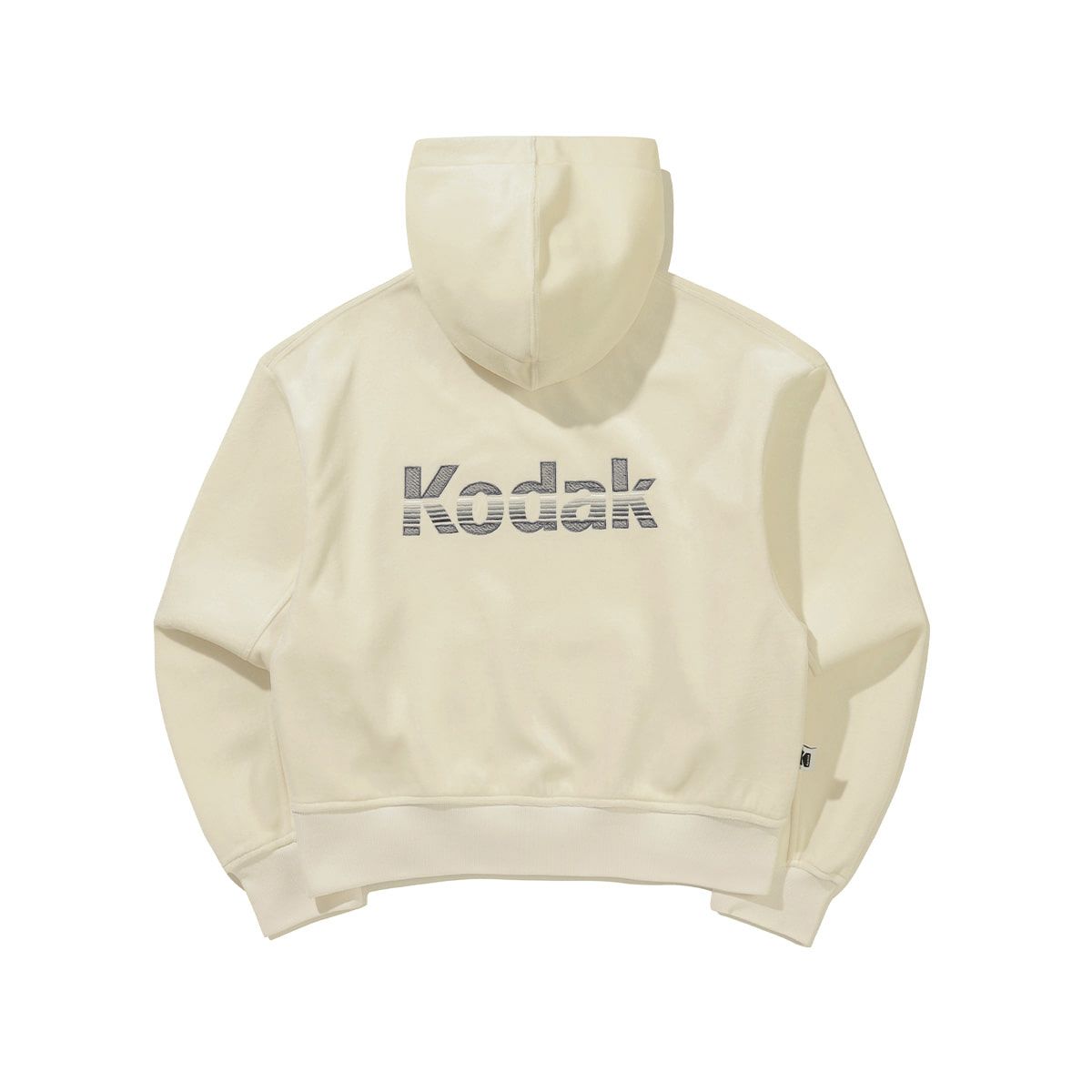 코닥(KODAK) 레인보우 벨벳 후드 티셔츠 우먼 IVORY
