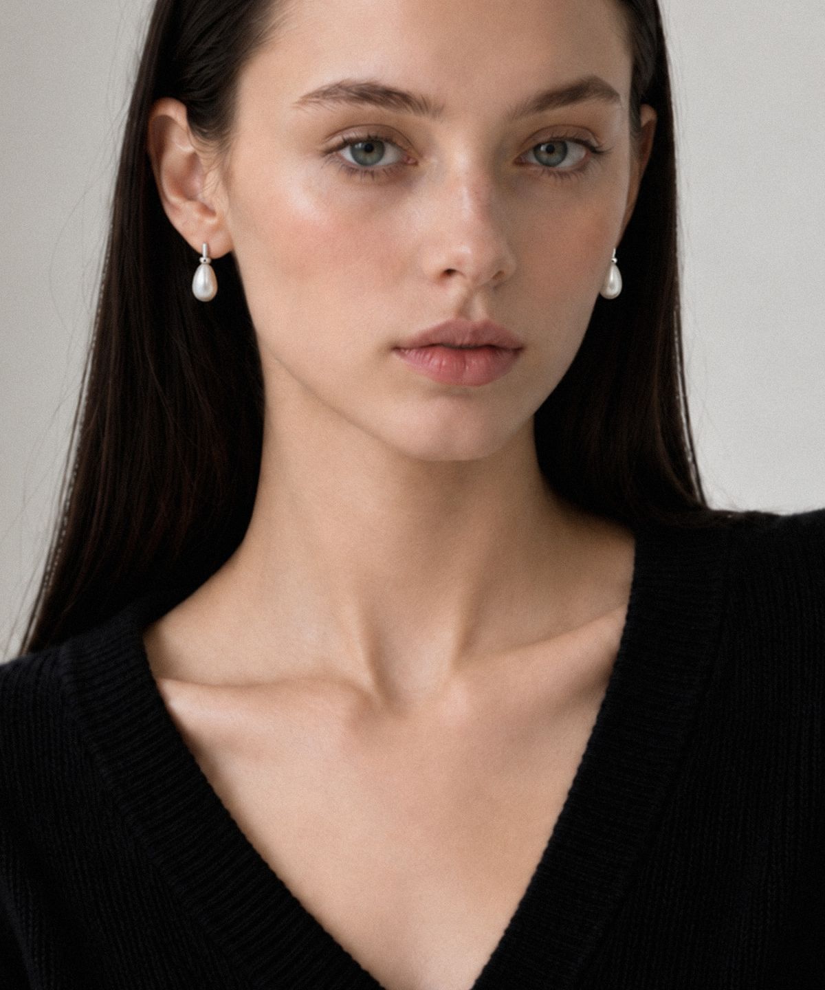 바이브나인(Vibe9) V9 Essential 47 Pearl Drop Earrings