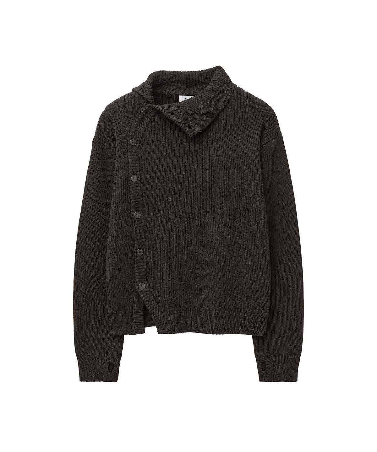 미세키서울 맨(MISEKISEOUL MEN) High neck side button knit BLACK
