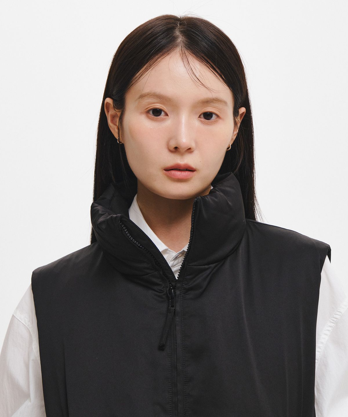제너럴아이디어(GENERALIDEA) 미니멀 웰론 패딩 베스트 [BLACK] / GF4LWV501