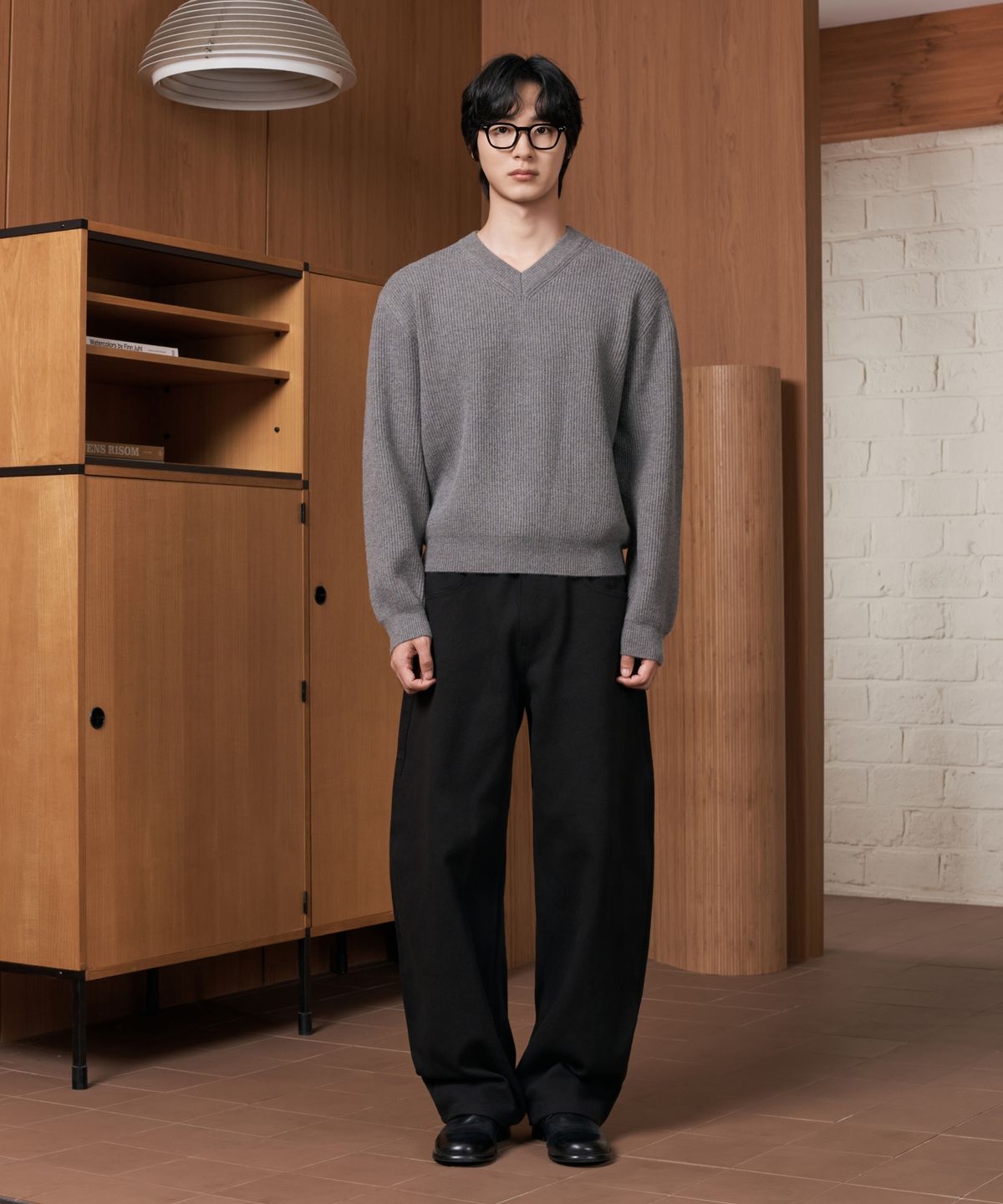 효지(HYOJI) 26 FW 세미 커브드 워머 카치온 팬츠 (4컬러)