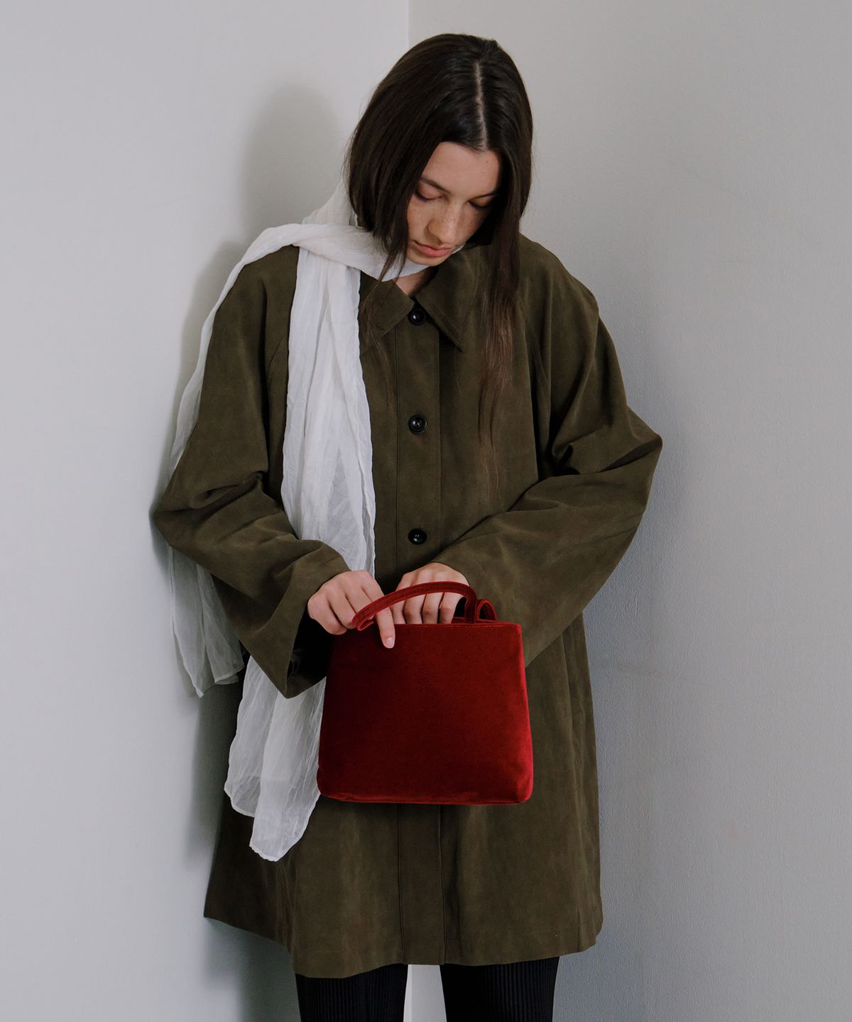 까르몽드(CARMONDE) Muse Tote Bag - Red(Velvet)