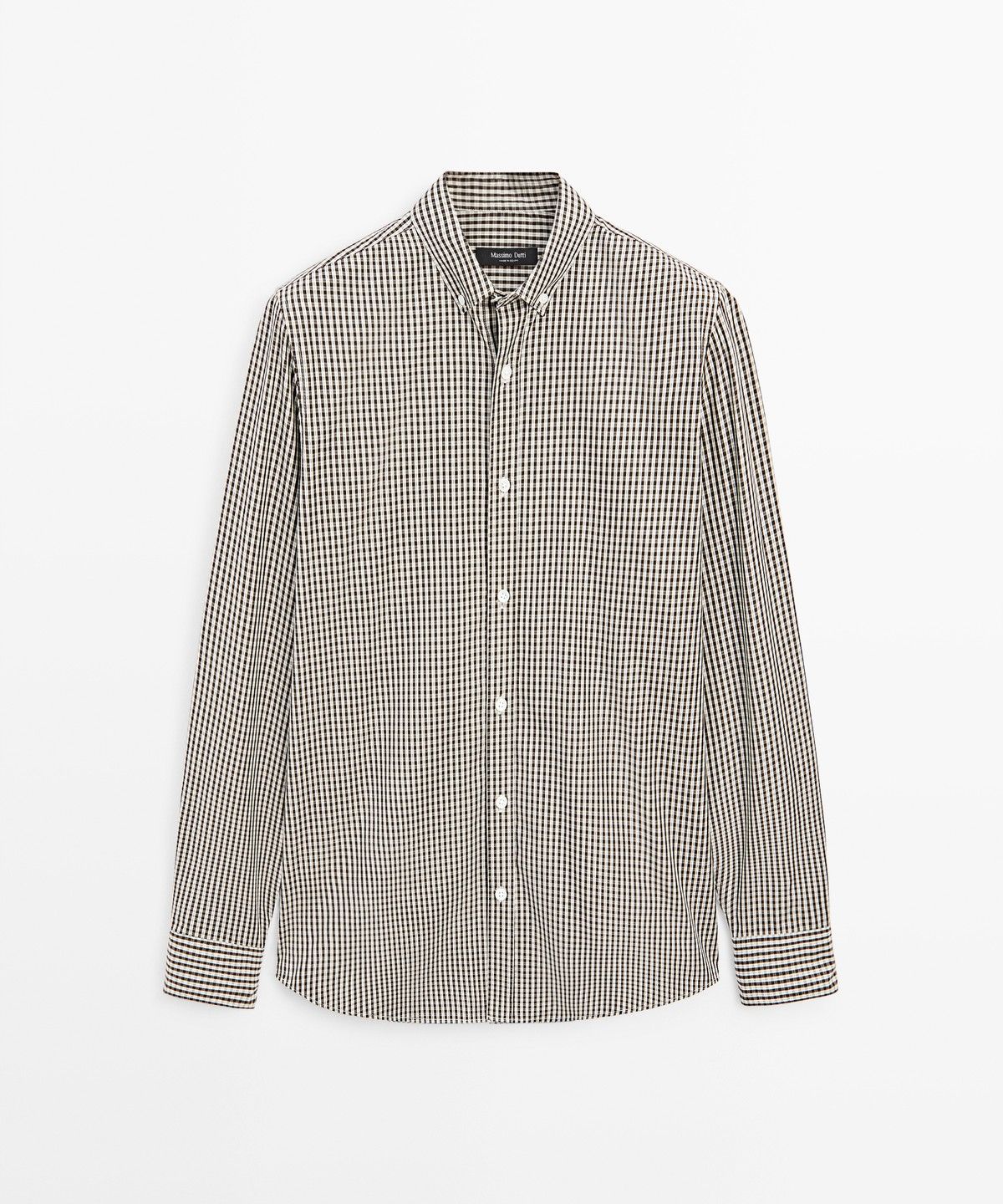 마시모두띠(MASSIMO DUTTI) 레귤러 핏 체크 셔츠