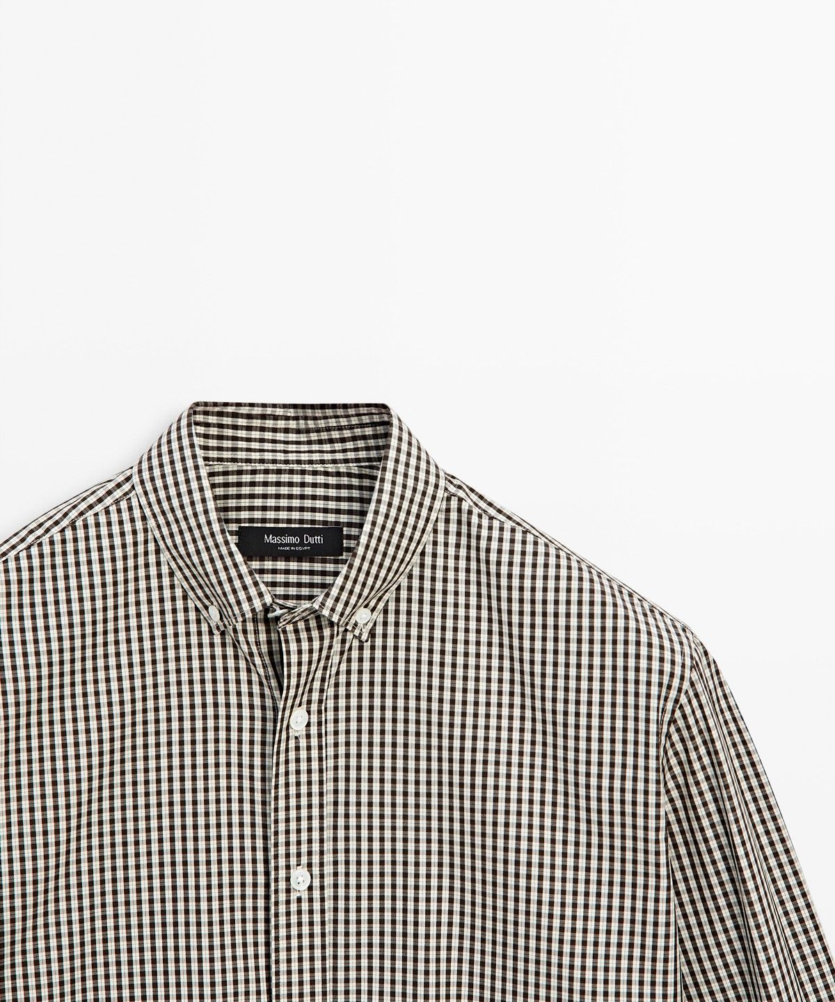 마시모두띠(MASSIMO DUTTI) 레귤러 핏 체크 셔츠