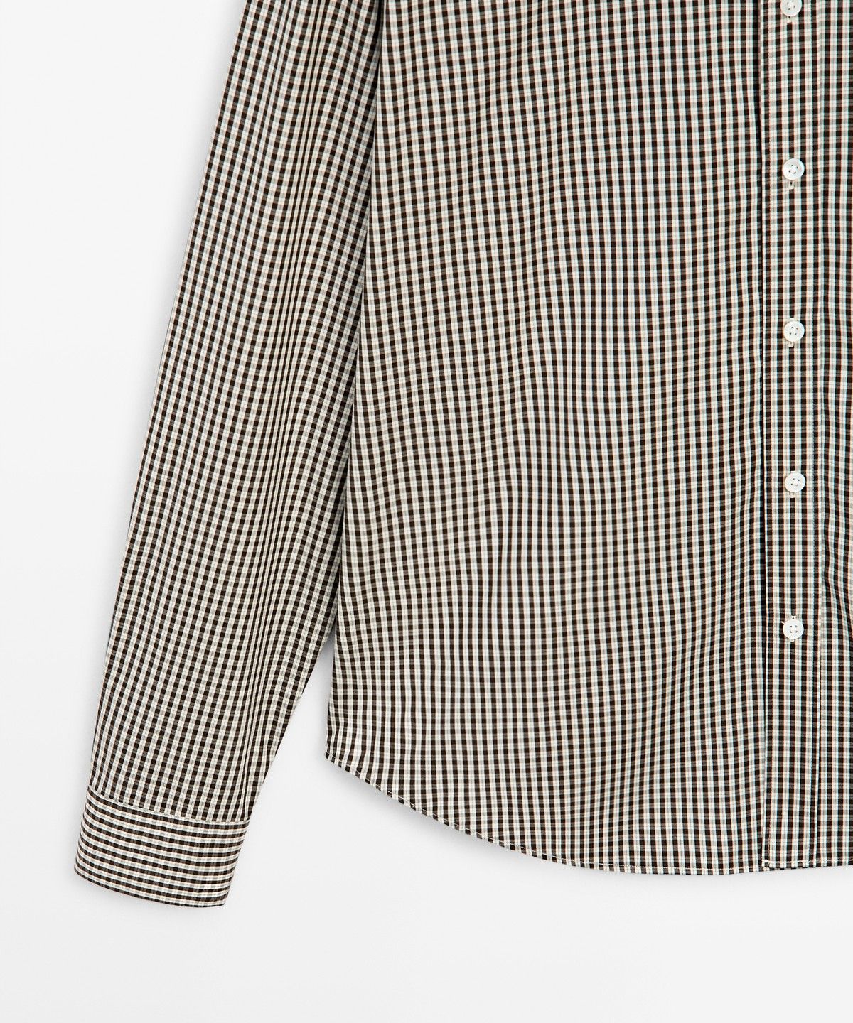 마시모두띠(MASSIMO DUTTI) 레귤러 핏 체크 셔츠