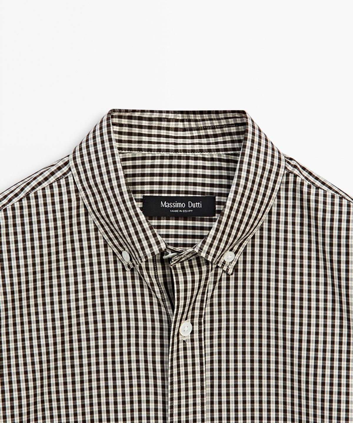 마시모두띠(MASSIMO DUTTI) 레귤러 핏 체크 셔츠