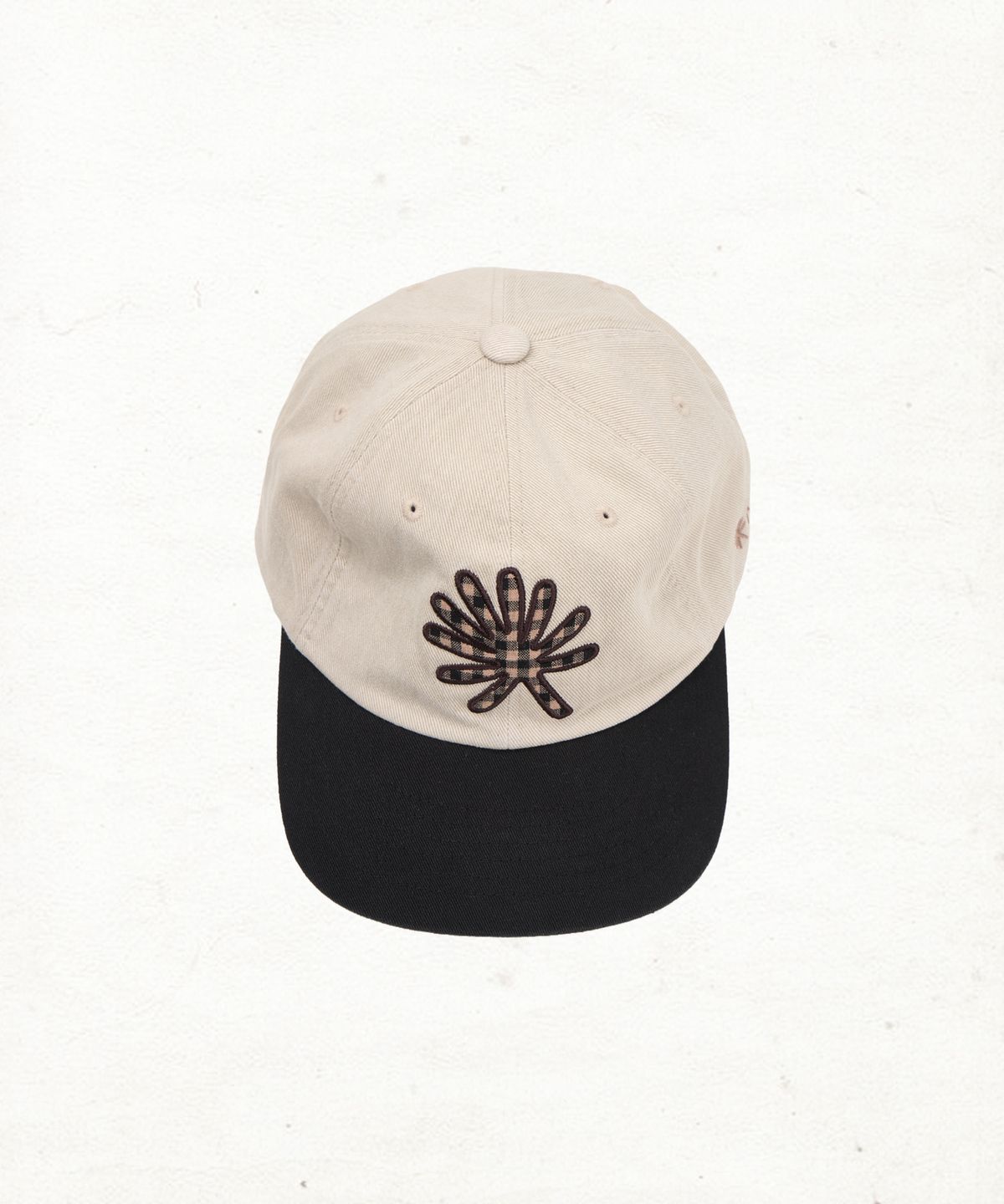 단델(DANDEL) DD symbol applique cap (IVORY)