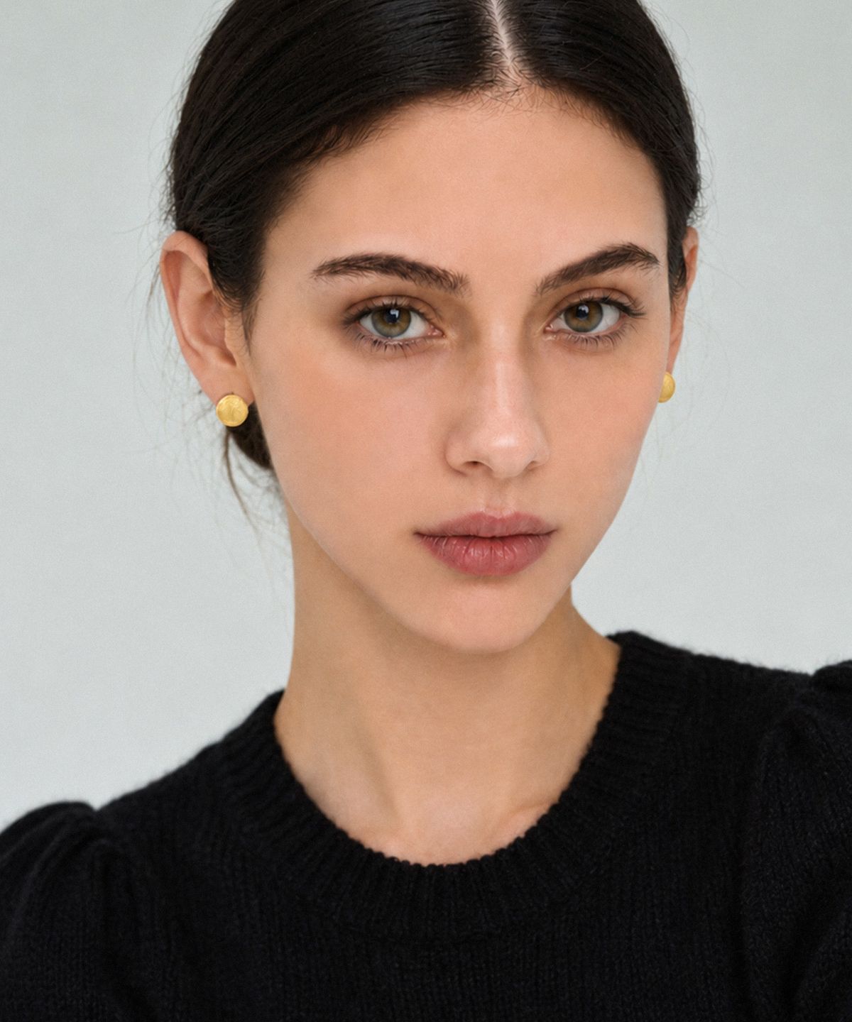 바이브나인(Vibe9) V9 Essential 62 Matte Disc Stud Earrings