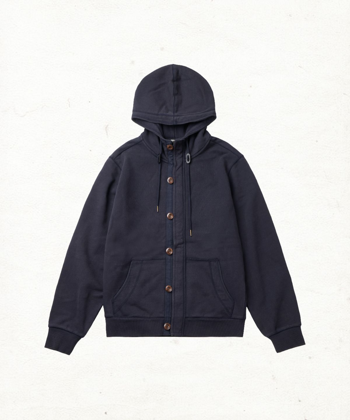 단델(DANDEL) DD toggle button hoodie zip-up (NAVY)