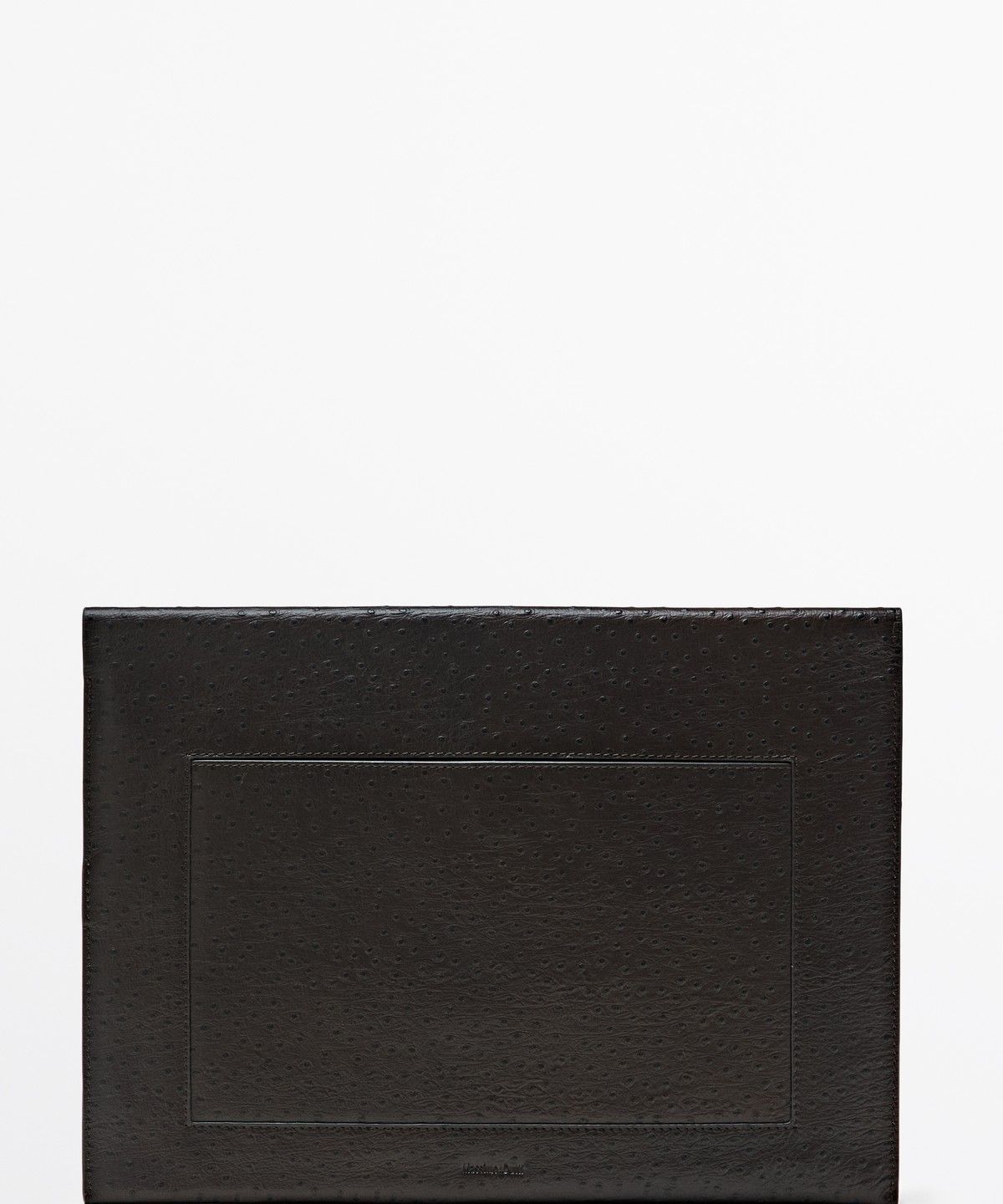 마시모두띠(MASSIMO DUTTI) 타조 텍스처 레더 노트북 케이스