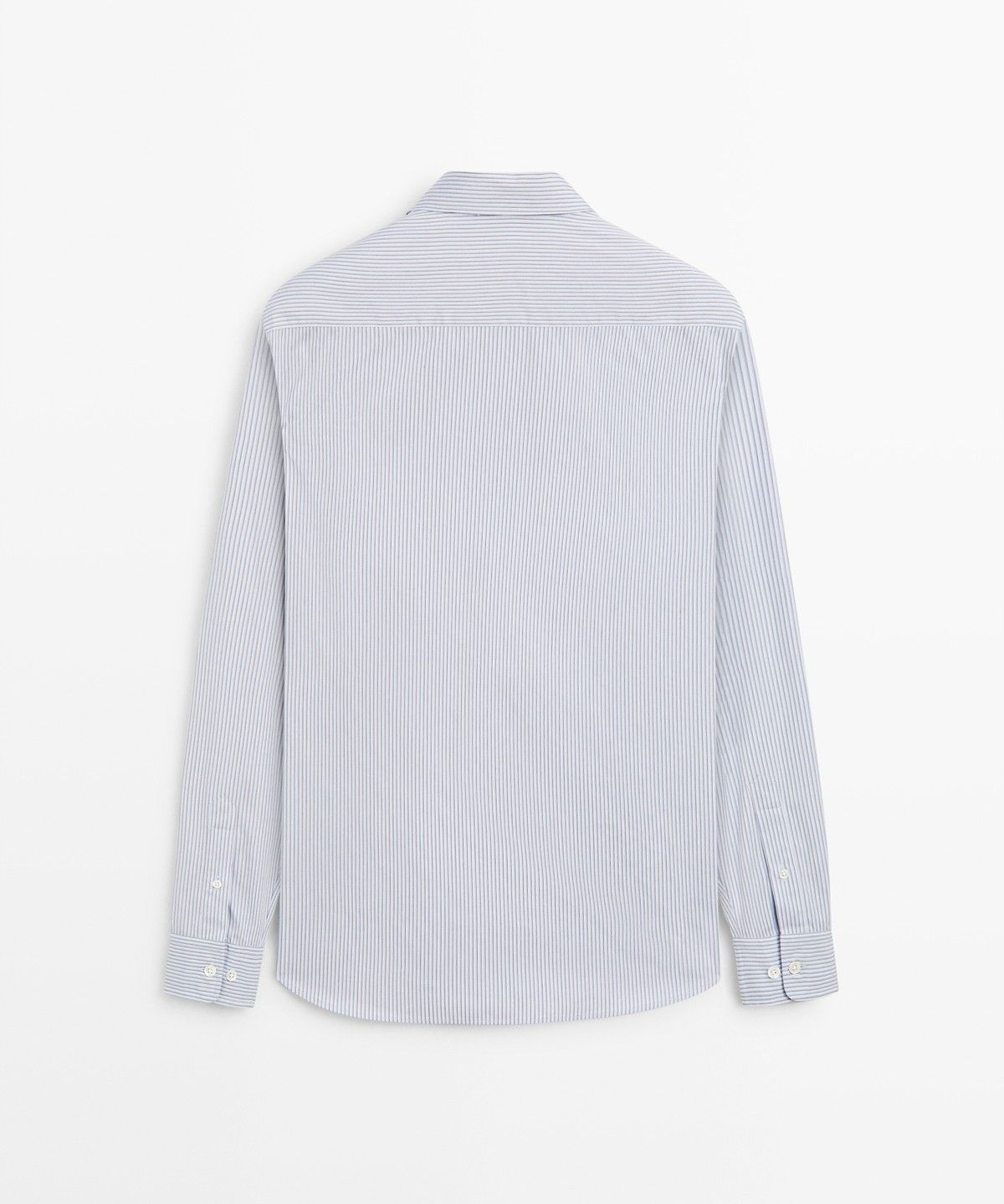 마시모두띠(MASSIMO DUTTI) 100% 코튼 레귤러 핏 스트라이프 셔츠