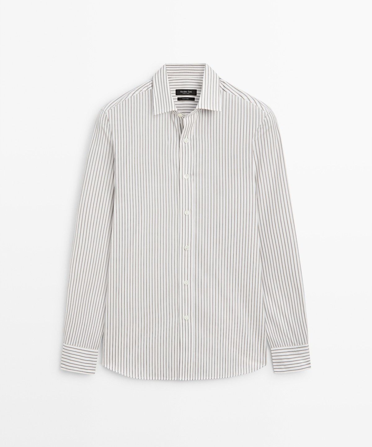 마시모두띠(MASSIMO DUTTI) 100% 코튼 레귤러 핏 셔츠