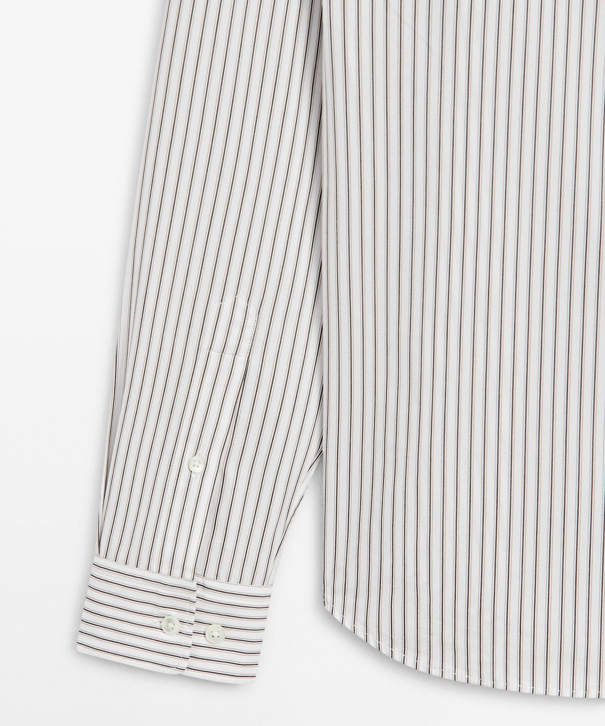 마시모두띠(MASSIMO DUTTI) 100% 코튼 레귤러 핏 셔츠