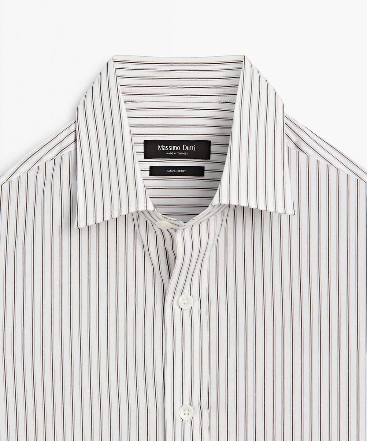 마시모두띠(MASSIMO DUTTI) 100% 코튼 레귤러 핏 셔츠