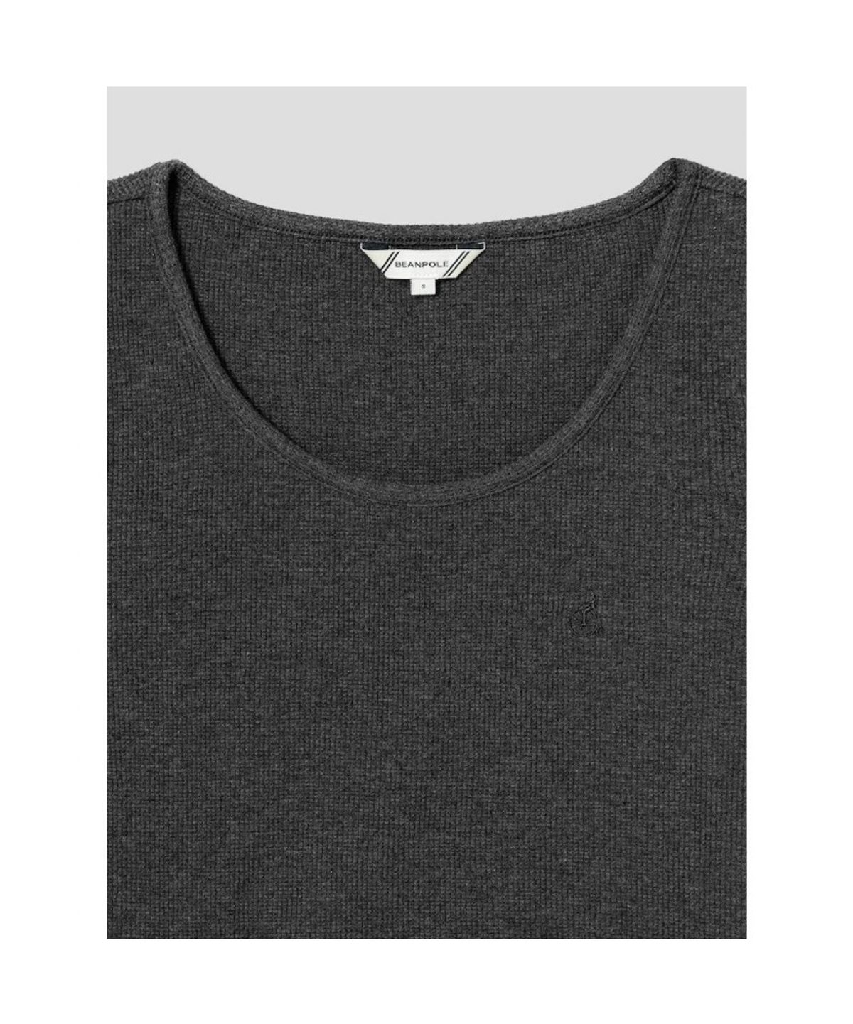 빈폴 레이디스(BEANPOLE LADIES) 와플 슬림핏 슬리브리스 티셔츠  애쉬 (BF6742C734)