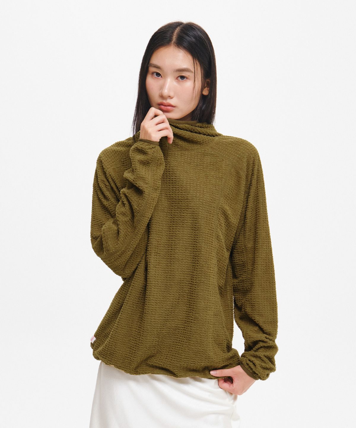 제너럴아이디어(GENERALIDEA) 소프트 와플 후드 [2COL] / GF3UTS003