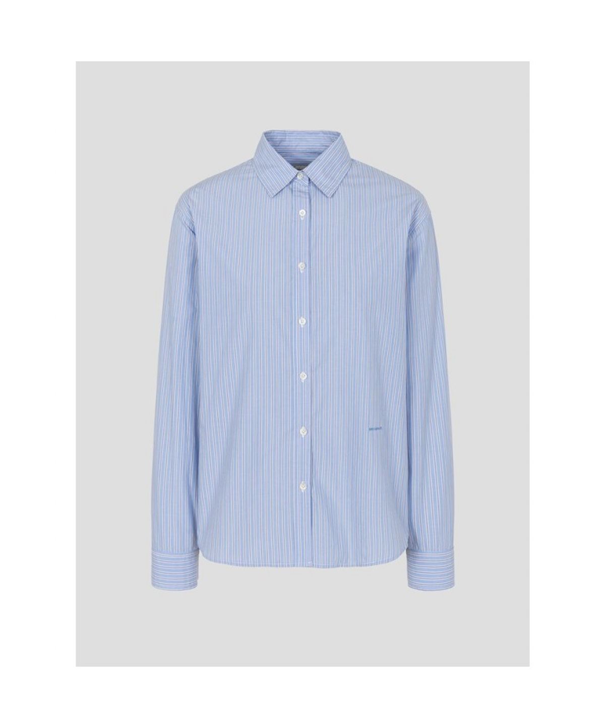 빈폴 레이디스(BEANPOLE LADIES) 스트라이프 릴랙스핏 셔츠  스카이 블루 (BF6864C13Q)
