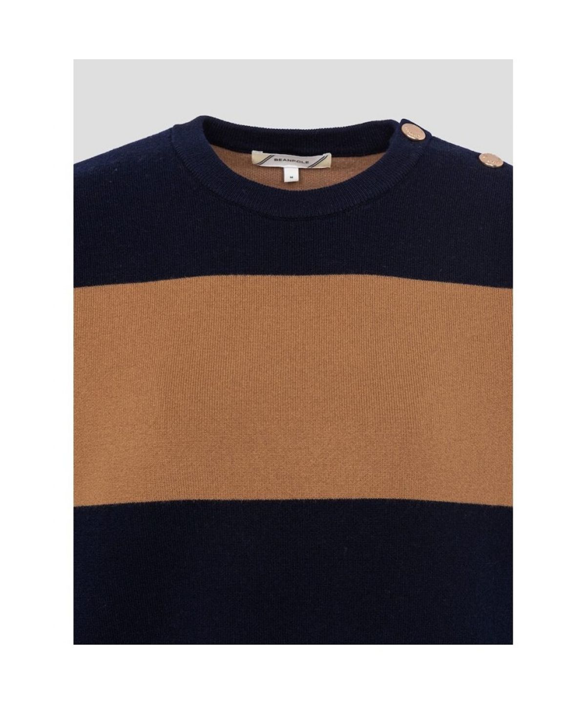 빈폴 레이디스(BEANPOLE LADIES) 보더 스트라이프 니트  네이비 (BF6951C08R)