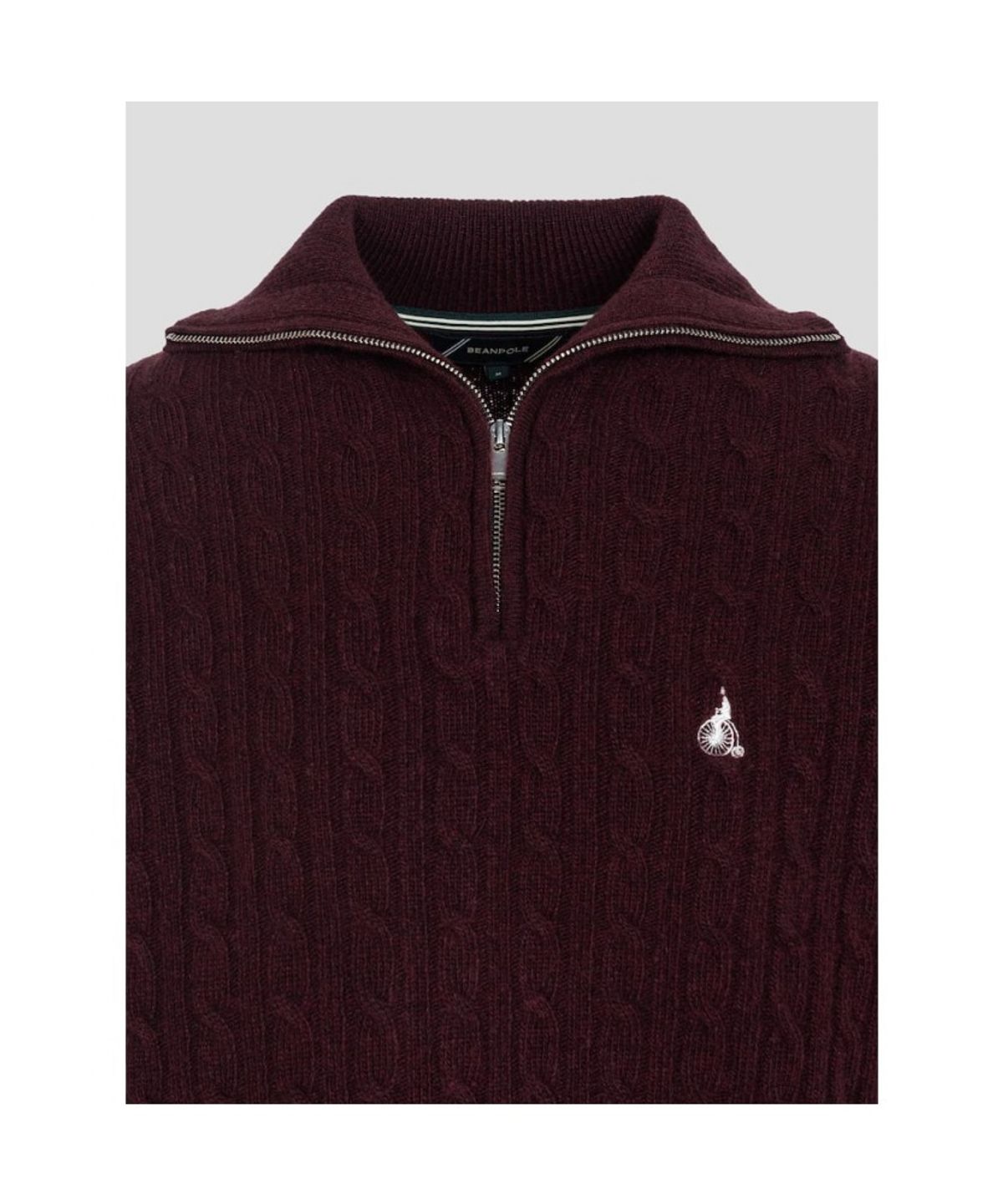 빈폴 레이디스(BEANPOLE LADIES) [Essential] 케이블 쿼터집업 니트  와인 (BF6951E02Z)