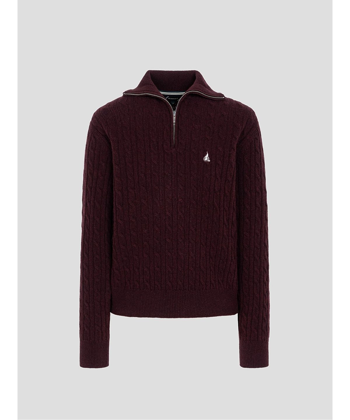 빈폴 레이디스(BEANPOLE LADIES) [Essential] 케이블 쿼터집업 니트  와인 (BF6951E02Z)