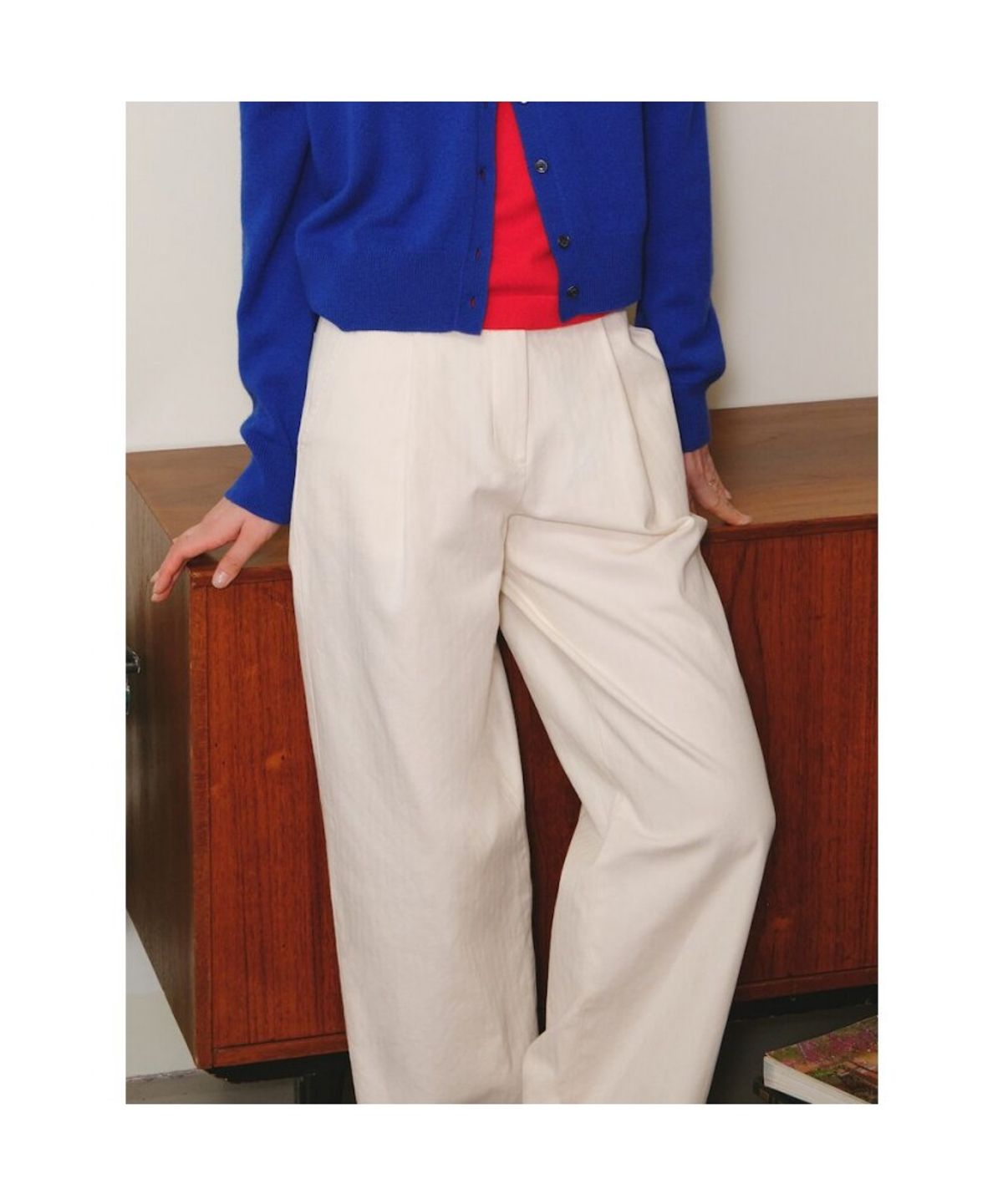 빈폴 레이디스(BEANPOLE LADIES) 클래식 구르카 팬츠  아이보리 (BF6821C020)