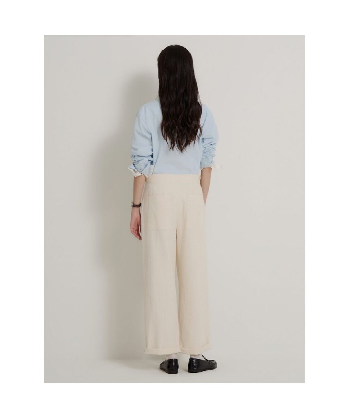 빈폴 레이디스(BEANPOLE LADIES) 클래식 구르카 팬츠  아이보리 (BF6821C020)