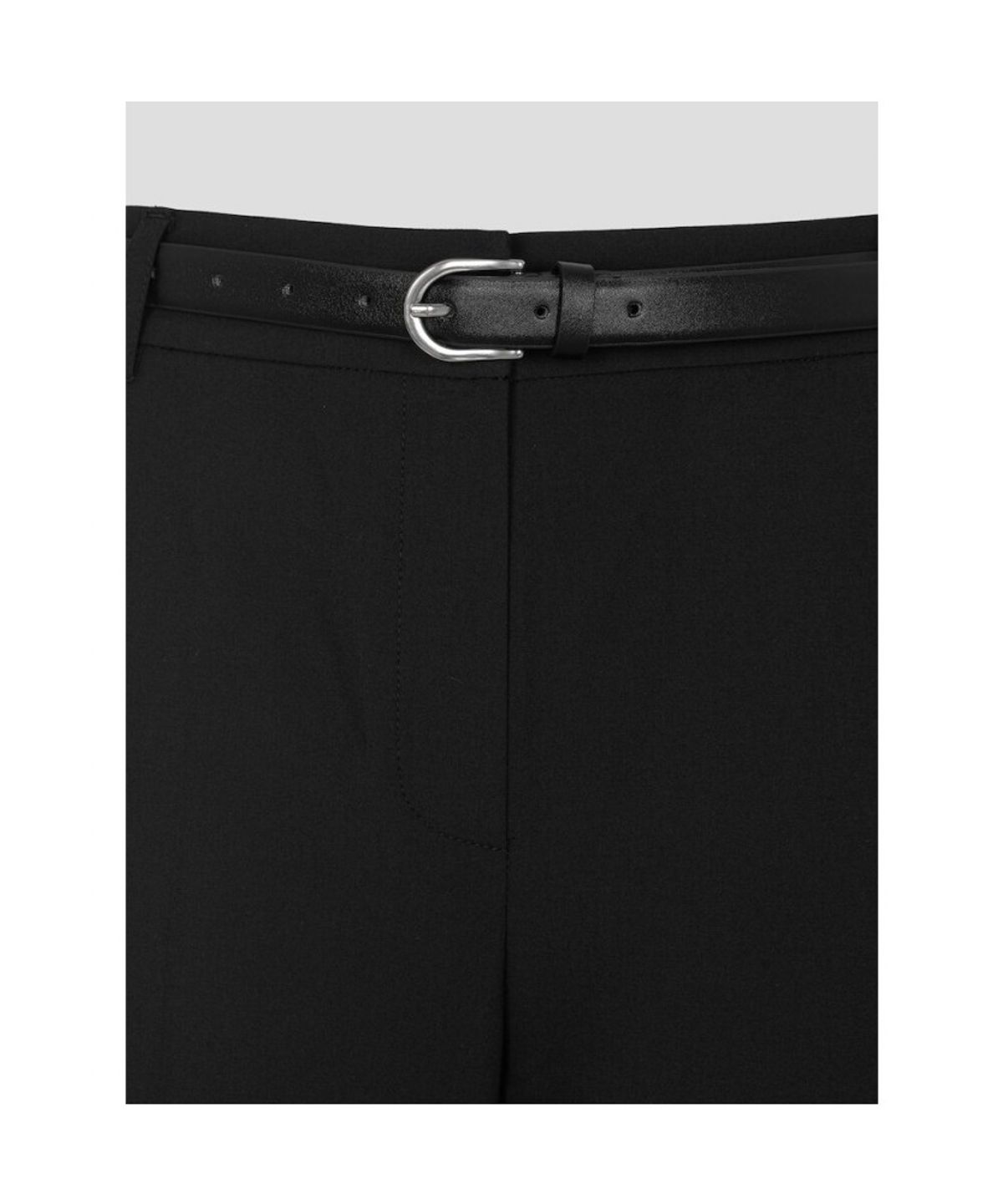 빈폴 레이디스(BEANPOLE LADIES) 폴리 혼방 옵션벨트 스트레이트 팬츠  블랙 (BF6821C515)