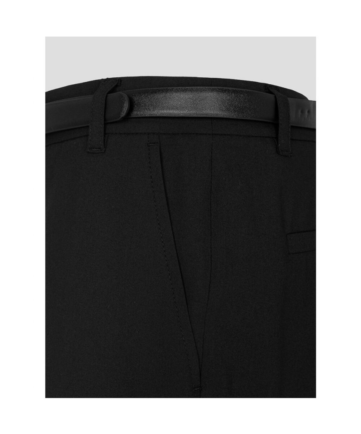 빈폴 레이디스(BEANPOLE LADIES) 폴리 혼방 옵션벨트 스트레이트 팬츠  블랙 (BF6821C515)