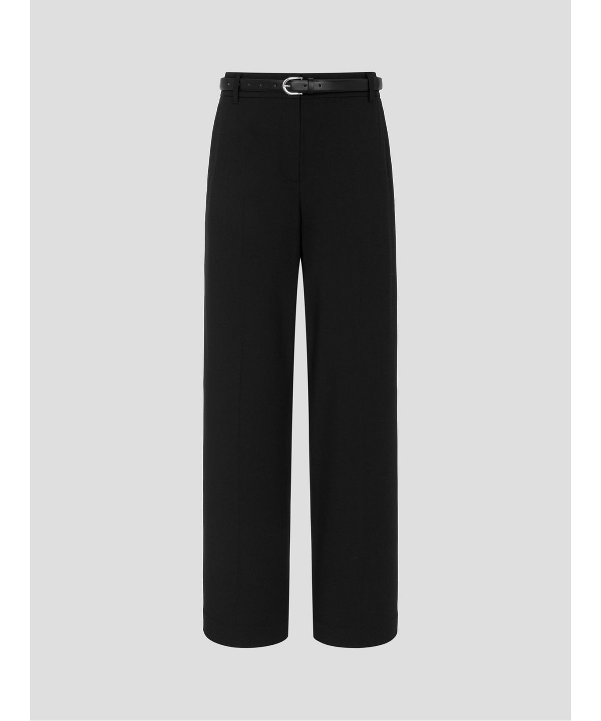 빈폴 레이디스(BEANPOLE LADIES) 폴리 혼방 옵션벨트 스트레이트 팬츠  블랙 (BF6821C515)