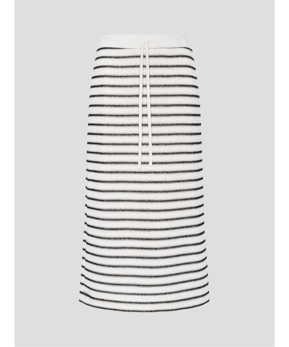 빈폴 레이디스(BEANPOLE LADIES) 스트라이프 저지 스커트  아이보리 (BF6727C210)