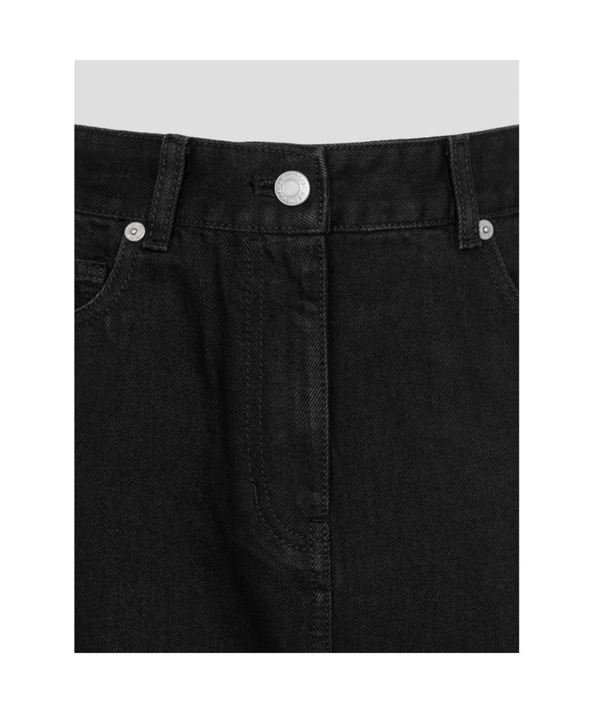 빈폴 레이디스(BEANPOLE LADIES) 데님 H라인 스커트  블랙 (BF6827C715)