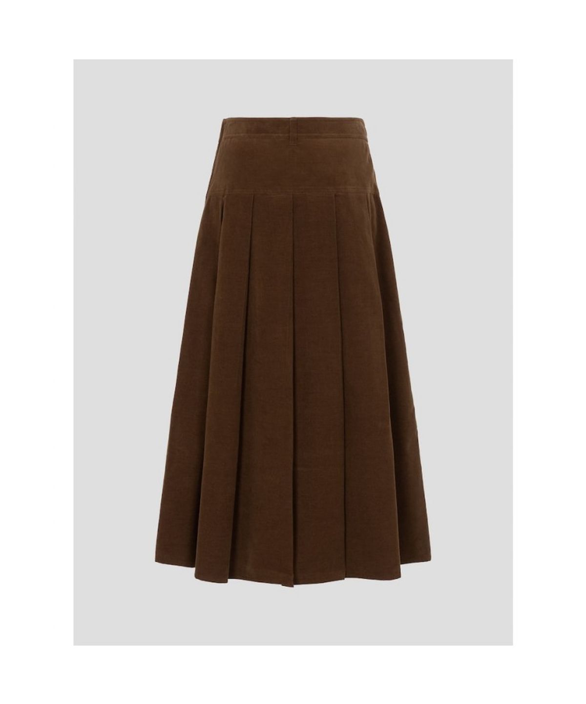 빈폴 레이디스(BEANPOLE LADIES) 코듀로이 세골 플리츠 변형 스커트  옐로이시 브라운 (BF6927C21B)