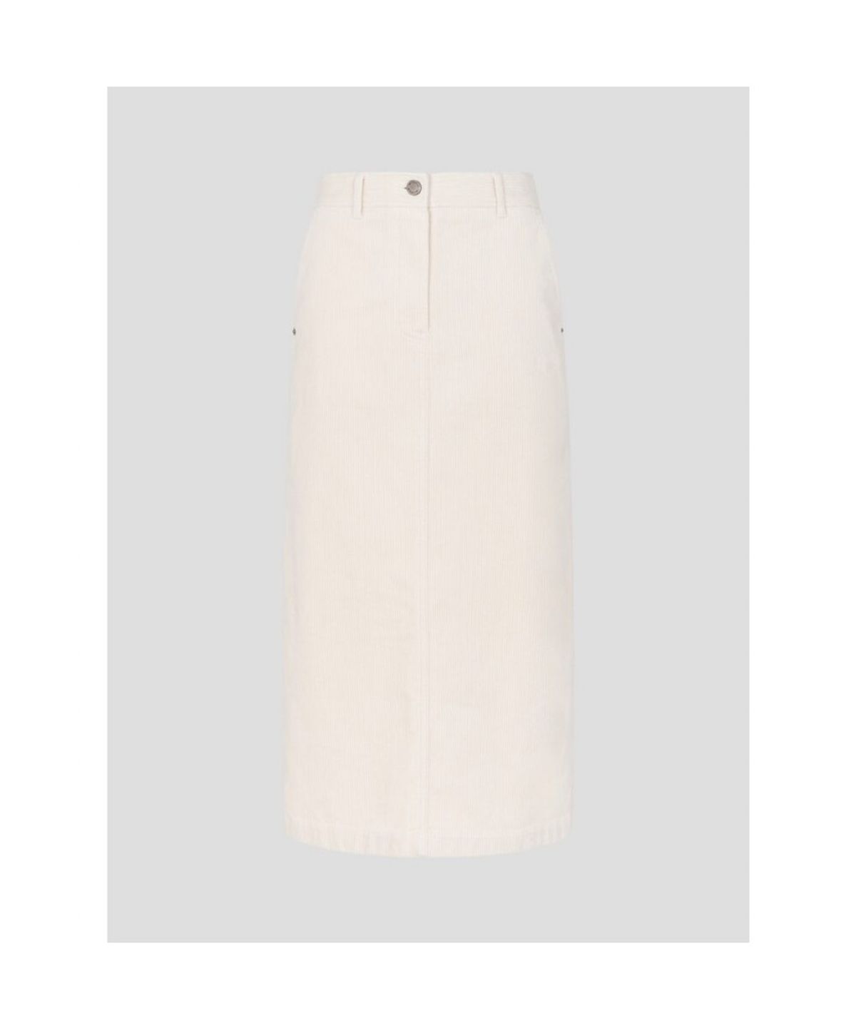 빈폴 레이디스(BEANPOLE LADIES) 코듀로이 H라인 스커트  아이보리 (BF6927C220)