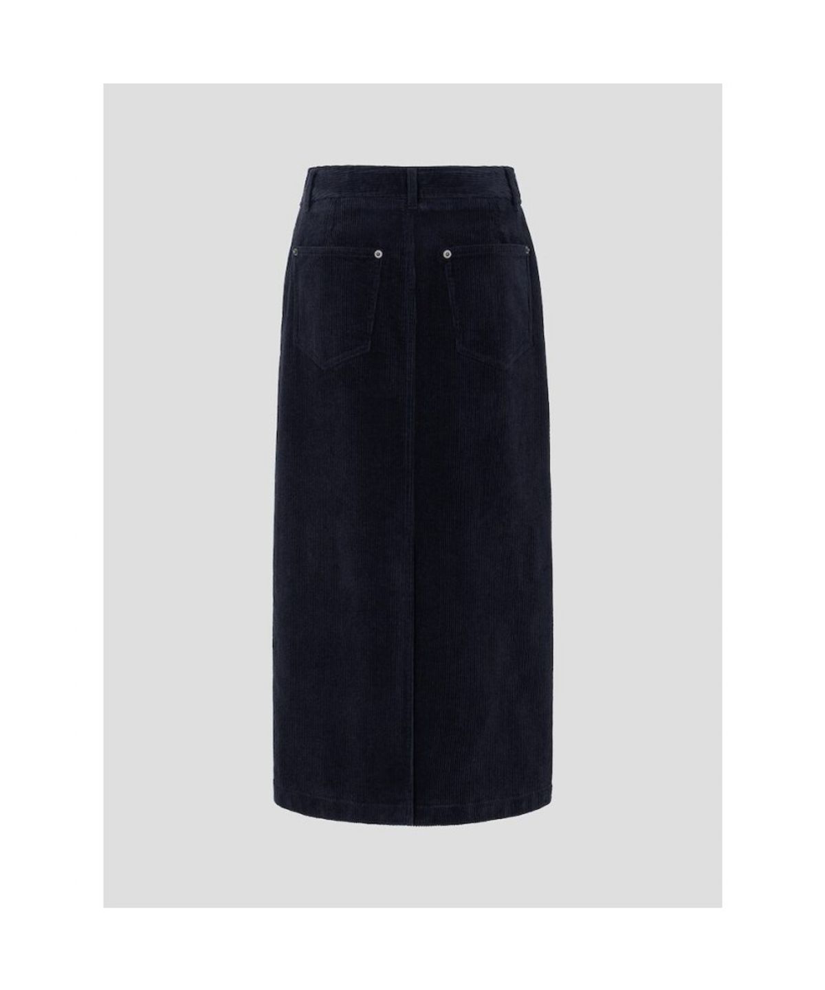빈폴 레이디스(BEANPOLE LADIES) 코듀로이 H라인 스커트  네이비 (BF6927C22R)