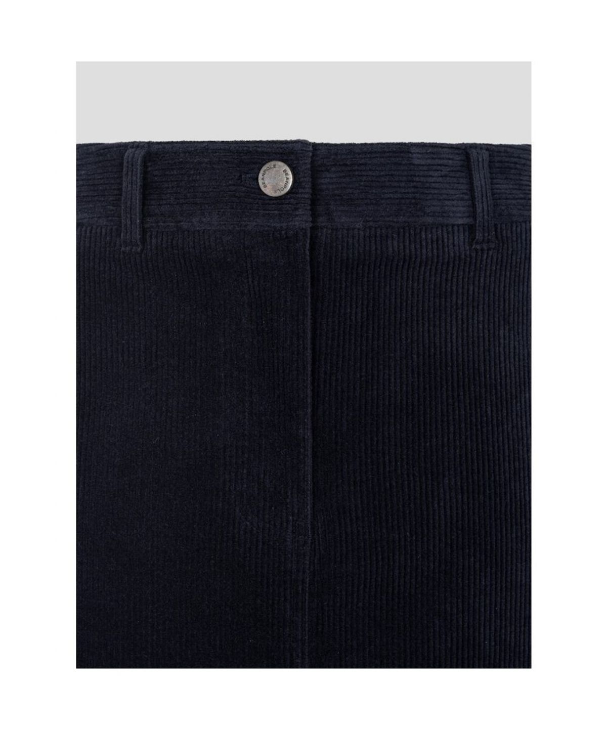 빈폴 레이디스(BEANPOLE LADIES) 코듀로이 H라인 스커트  네이비 (BF6927C22R)