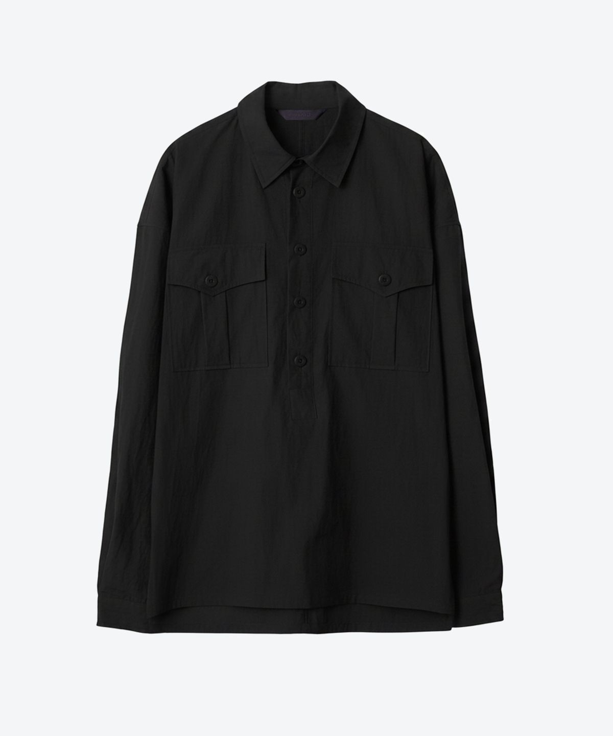 언티지(UNTAGE) 투포켓 헨리 셔츠[Black(UNISEX)]_UTS-SS87
