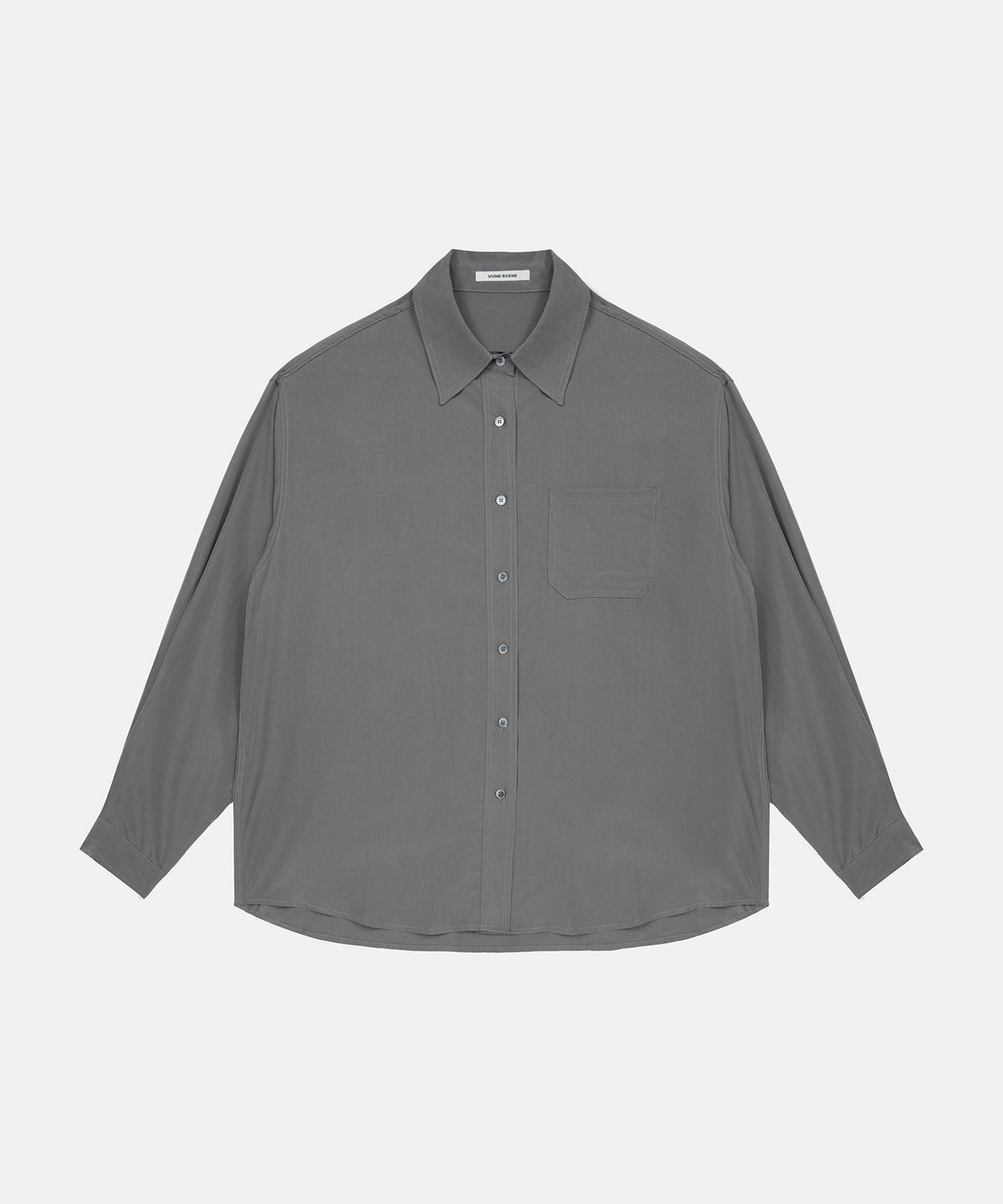 우네씬(UUNE SCENE) Cupra Loose Shirt_Gray