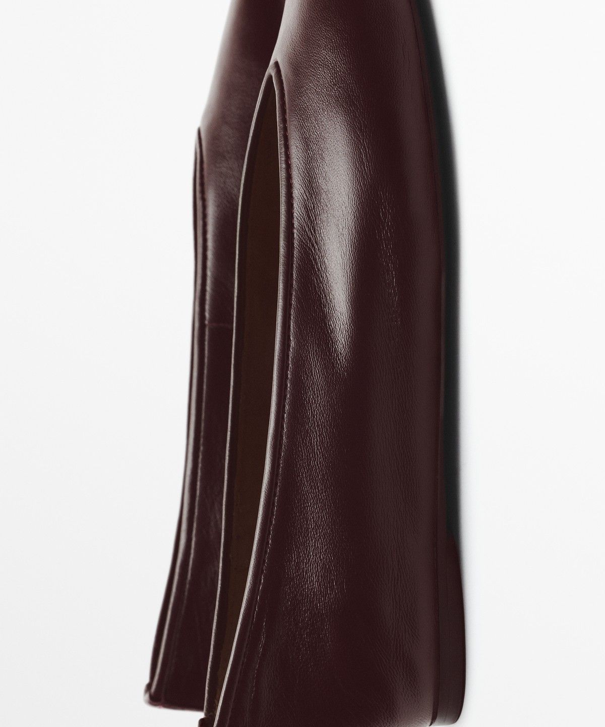 마시모두띠(MASSIMO DUTTI) 소프트 가죽·양가죽 포인티드 발레리나