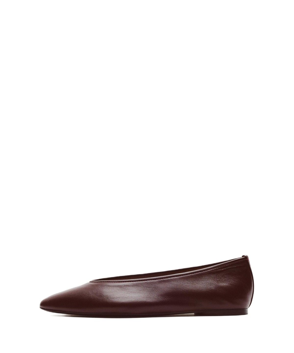 마시모두띠(MASSIMO DUTTI) 소프트 가죽·양가죽 포인티드 발레리나