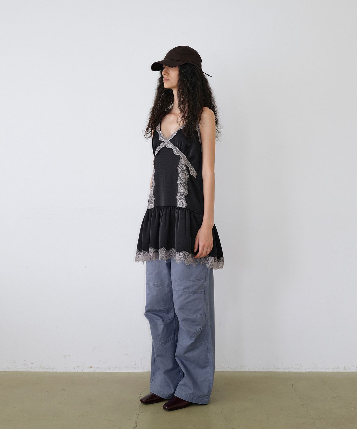 우네씬(UUNE SCENE) Lace Bustier Dress_Black