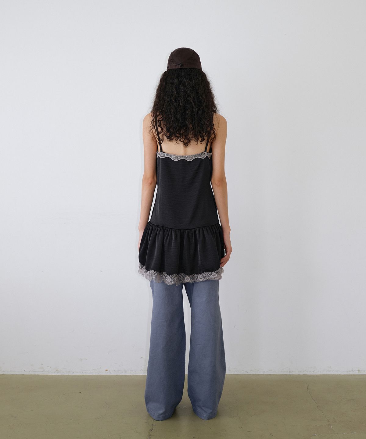 우네씬(UUNE SCENE) Lace Bustier Dress_Black