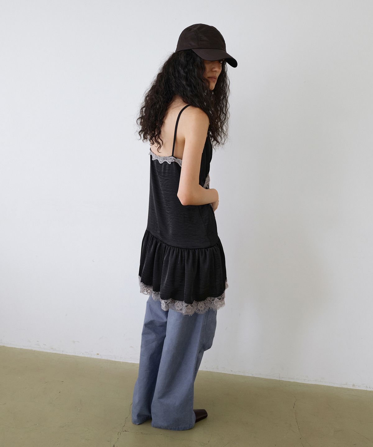 우네씬(UUNE SCENE) Lace Bustier Dress_Black